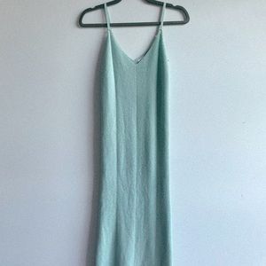 Mint Green Knit Maxi Dress